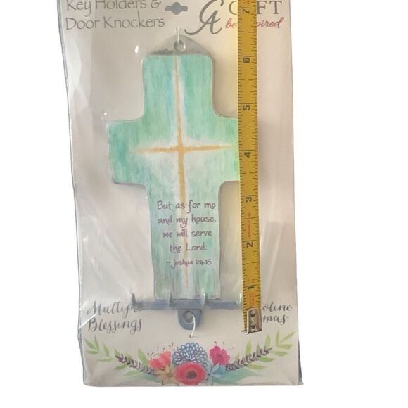 New Cathedral Arts Cross Key Holder By Caroline Simas Blessings - Picture 8 of 8